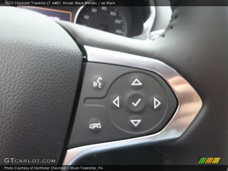 Mosaic Black Metallic / Jet Black 2020 Chevrolet Traverse LT AWD