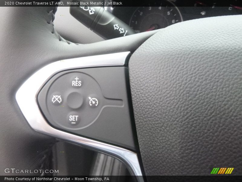 Mosaic Black Metallic / Jet Black 2020 Chevrolet Traverse LT AWD