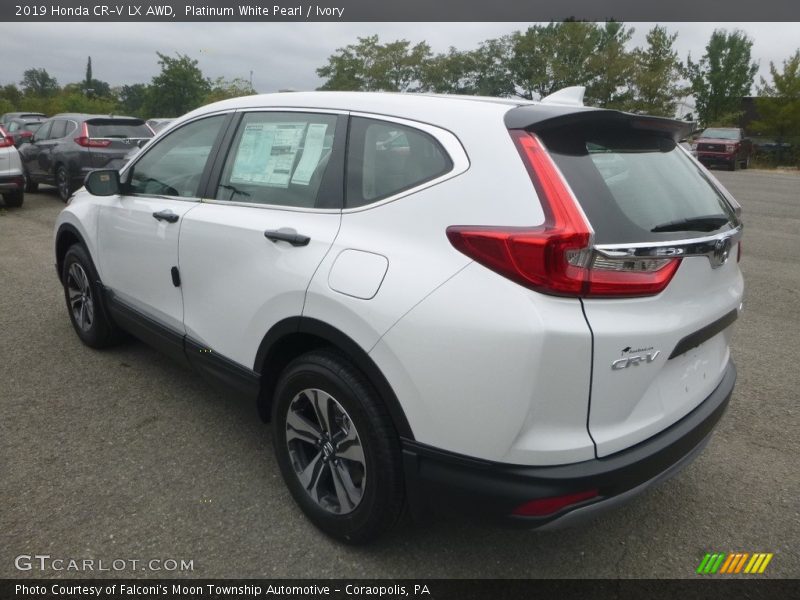 Platinum White Pearl / Ivory 2019 Honda CR-V LX AWD