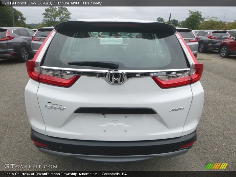 Platinum White Pearl / Ivory 2019 Honda CR-V LX AWD