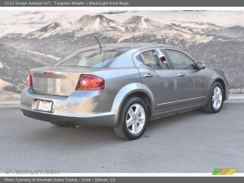 Tungsten Metallic / Black/Light Frost Beige 2012 Dodge Avenger SXT