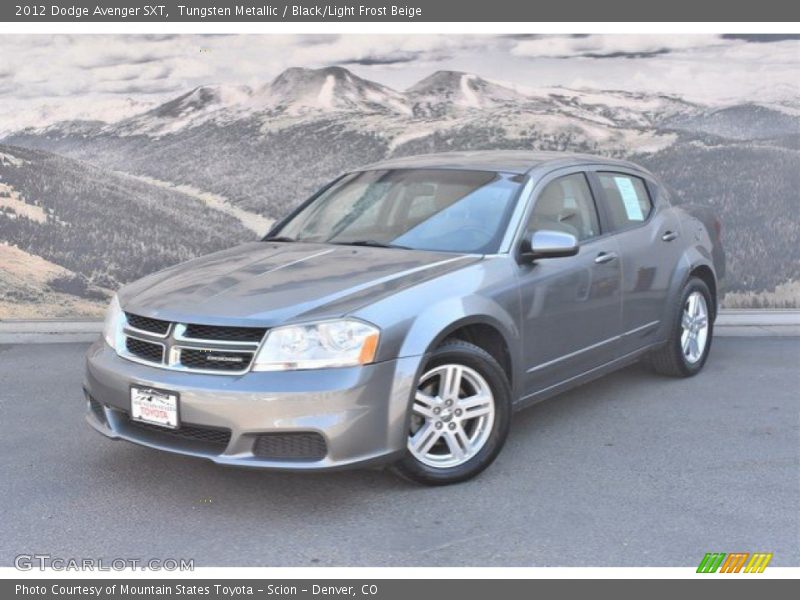 Tungsten Metallic / Black/Light Frost Beige 2012 Dodge Avenger SXT
