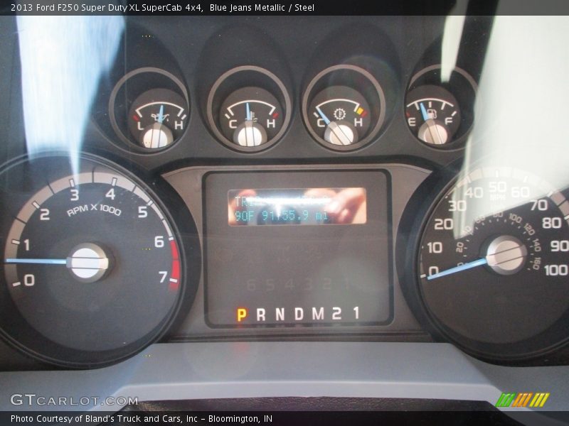Blue Jeans Metallic / Steel 2013 Ford F250 Super Duty XL SuperCab 4x4