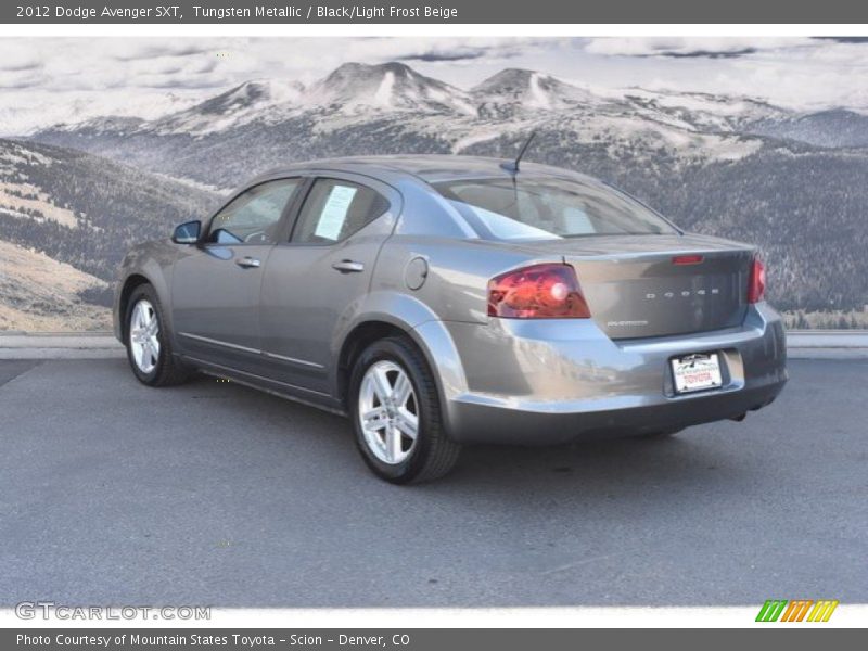 Tungsten Metallic / Black/Light Frost Beige 2012 Dodge Avenger SXT