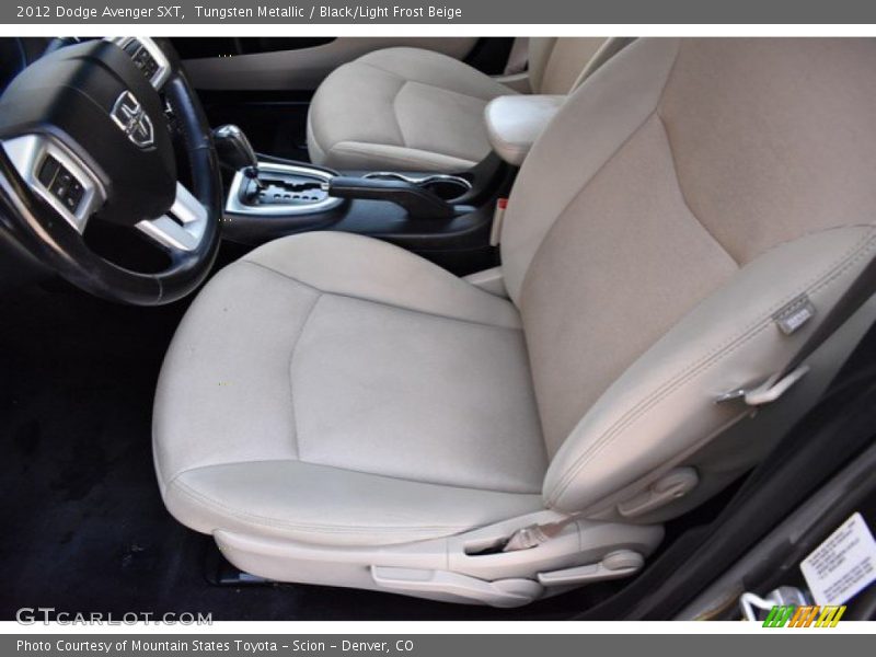 Tungsten Metallic / Black/Light Frost Beige 2012 Dodge Avenger SXT