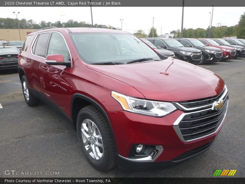 Cajun Red Tintcoat / Jet Black 2020 Chevrolet Traverse LT AWD