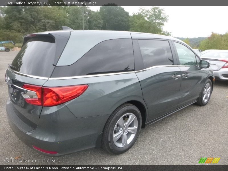 Forest Mist Metallic / Beige 2020 Honda Odyssey EX-L