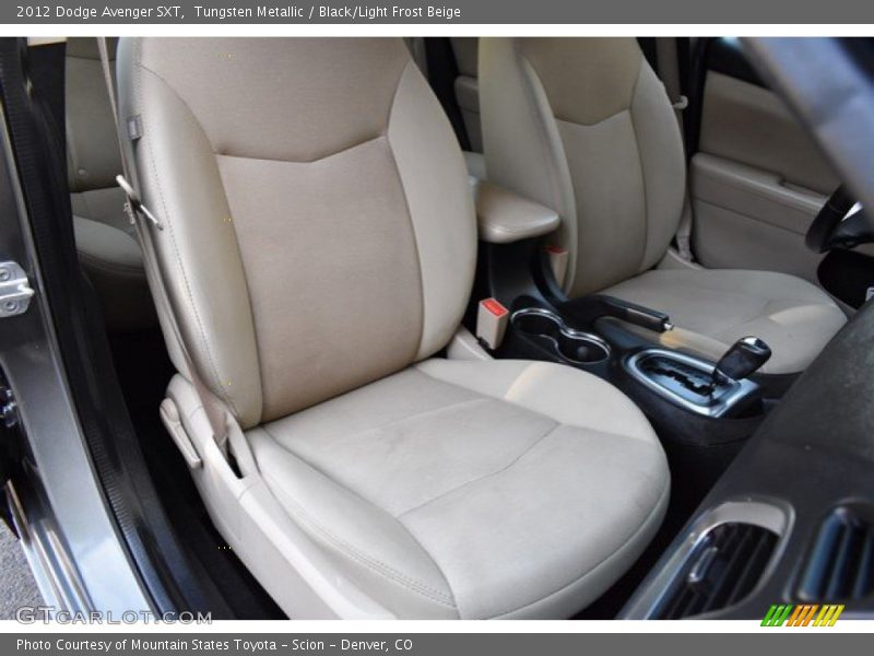 Tungsten Metallic / Black/Light Frost Beige 2012 Dodge Avenger SXT