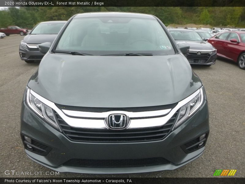 Forest Mist Metallic / Beige 2020 Honda Odyssey EX-L