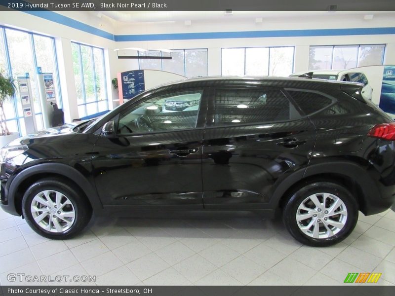 Black Noir Pearl / Black 2019 Hyundai Tucson SE AWD