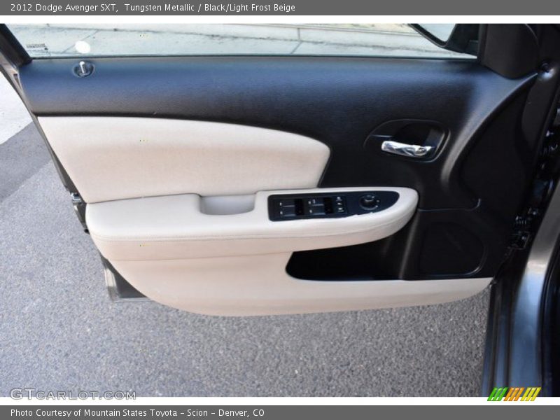 Tungsten Metallic / Black/Light Frost Beige 2012 Dodge Avenger SXT