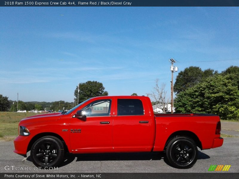 Flame Red / Black/Diesel Gray 2018 Ram 1500 Express Crew Cab 4x4