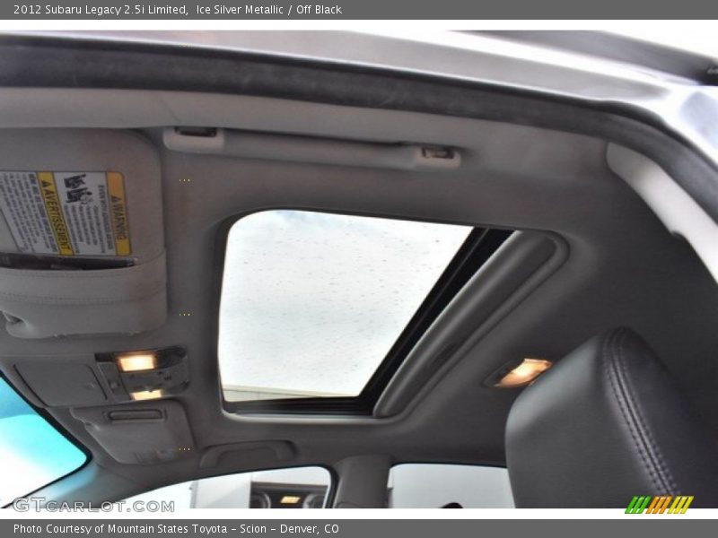 Ice Silver Metallic / Off Black 2012 Subaru Legacy 2.5i Limited