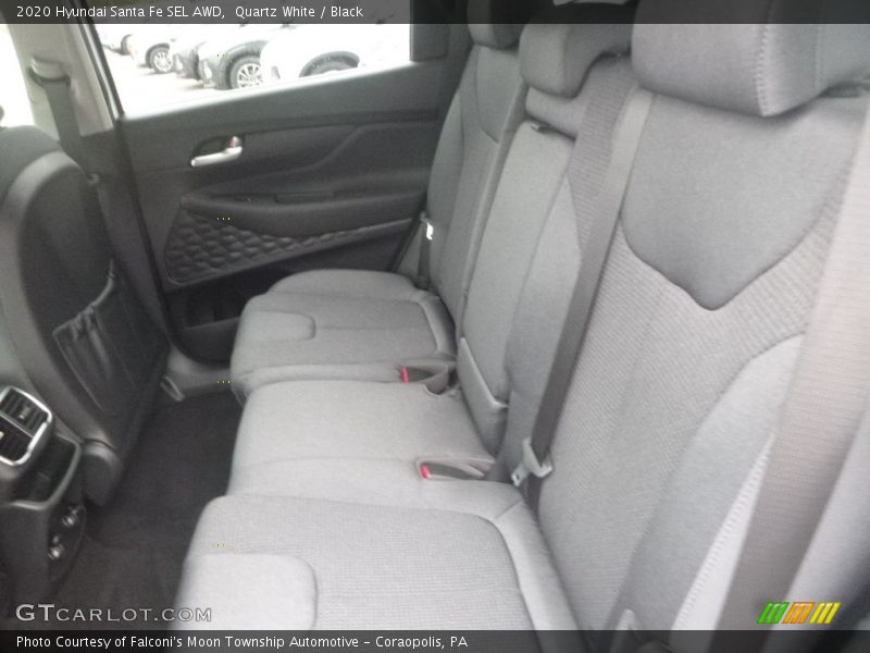 Quartz White / Black 2020 Hyundai Santa Fe SEL AWD