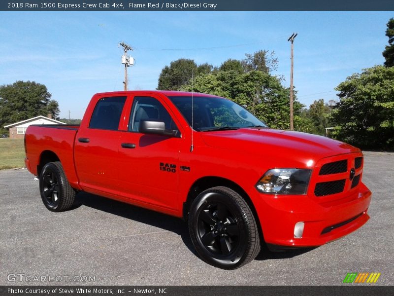 Flame Red / Black/Diesel Gray 2018 Ram 1500 Express Crew Cab 4x4