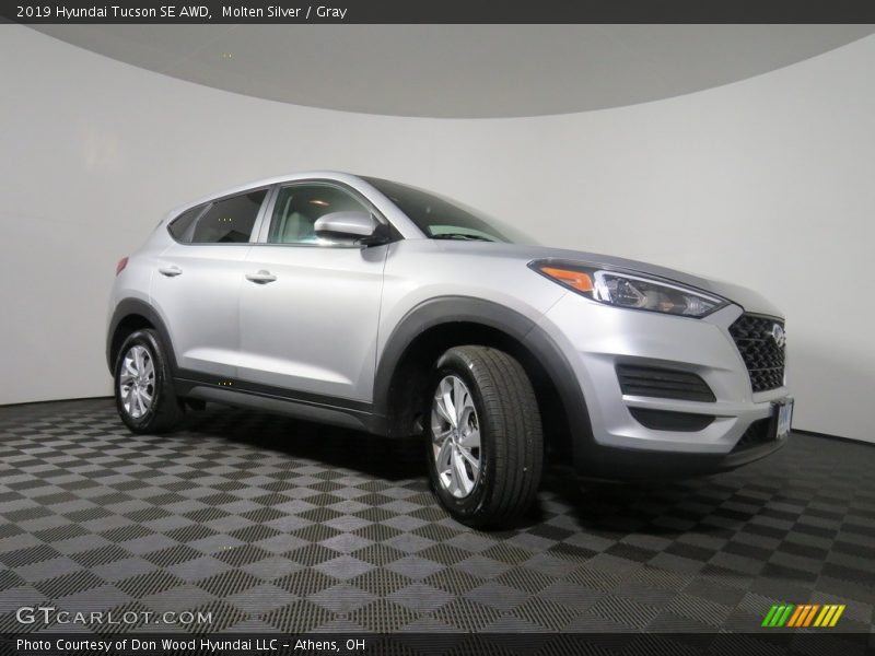 Molten Silver / Gray 2019 Hyundai Tucson SE AWD