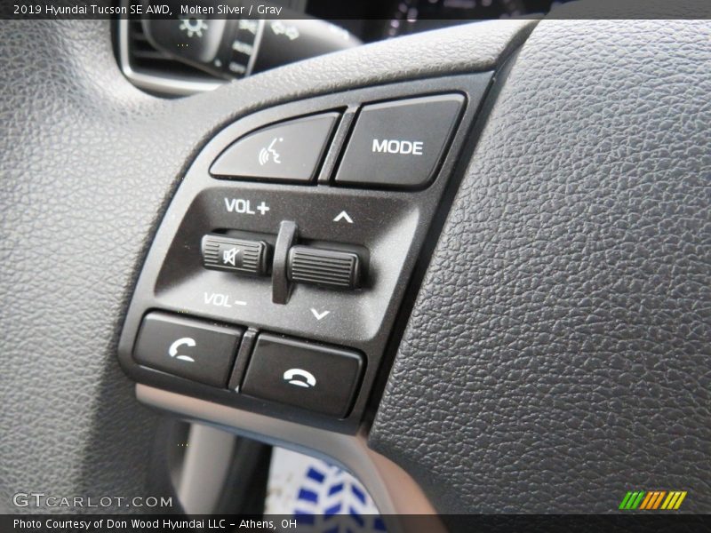 Molten Silver / Gray 2019 Hyundai Tucson SE AWD