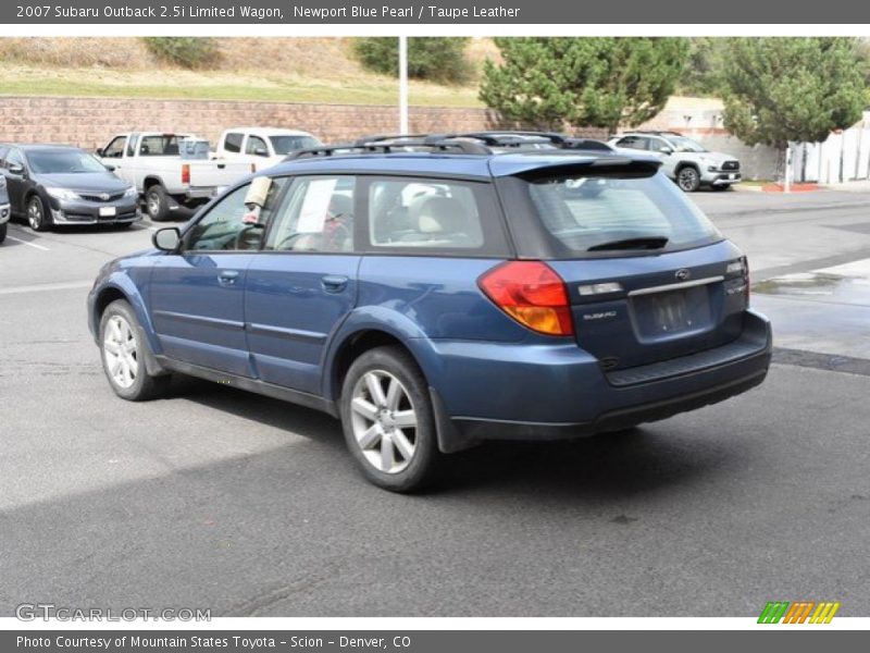 Newport Blue Pearl / Taupe Leather 2007 Subaru Outback 2.5i Limited Wagon