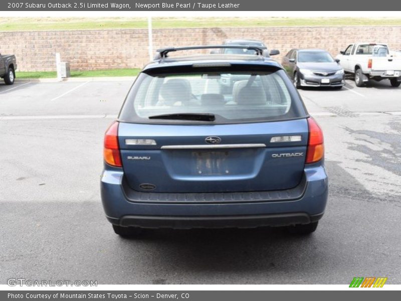 Newport Blue Pearl / Taupe Leather 2007 Subaru Outback 2.5i Limited Wagon