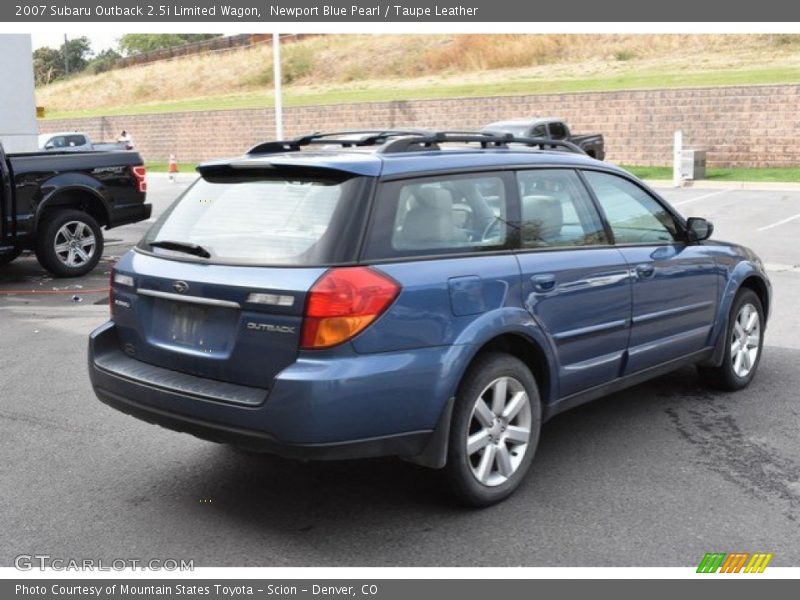 Newport Blue Pearl / Taupe Leather 2007 Subaru Outback 2.5i Limited Wagon