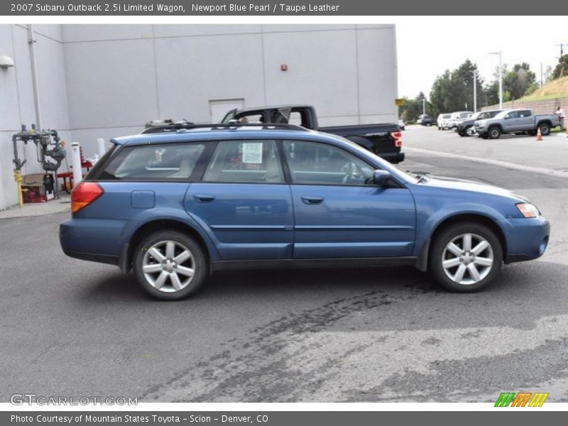 Newport Blue Pearl / Taupe Leather 2007 Subaru Outback 2.5i Limited Wagon