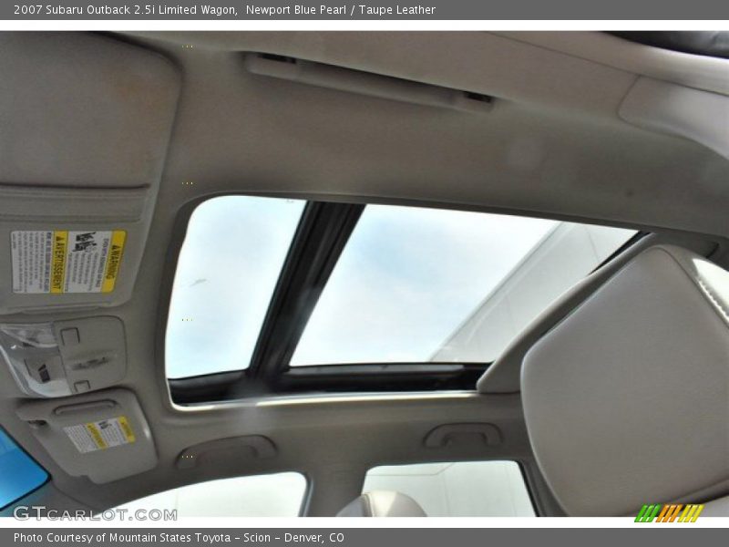 Newport Blue Pearl / Taupe Leather 2007 Subaru Outback 2.5i Limited Wagon