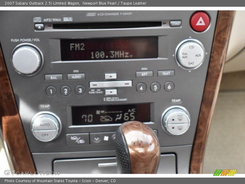 Newport Blue Pearl / Taupe Leather 2007 Subaru Outback 2.5i Limited Wagon