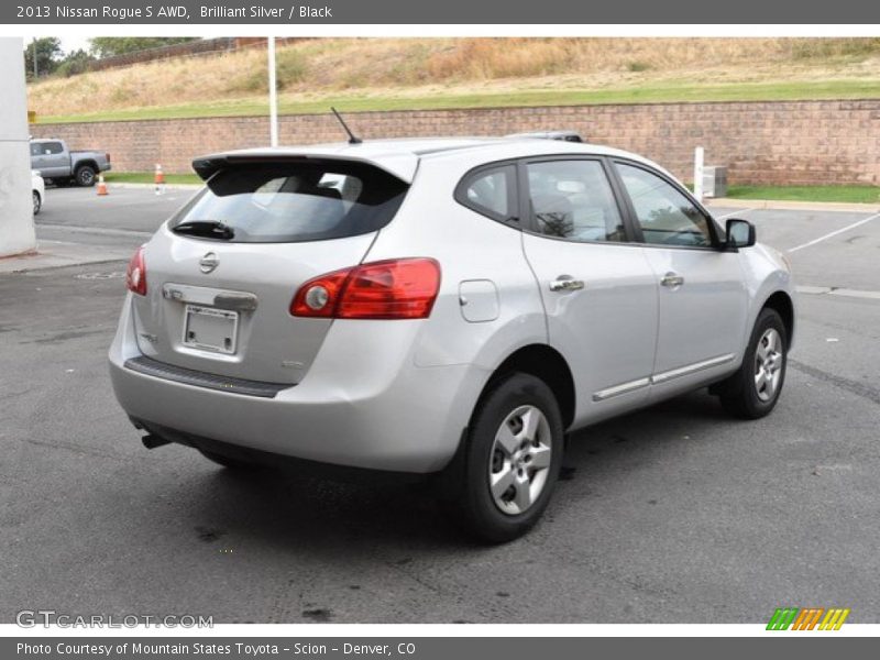 Brilliant Silver / Black 2013 Nissan Rogue S AWD