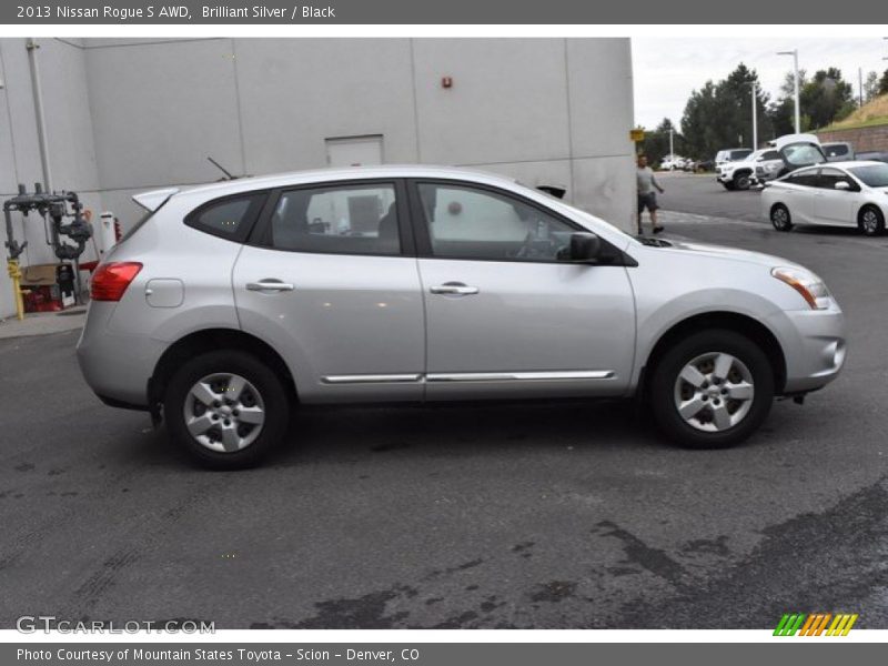 Brilliant Silver / Black 2013 Nissan Rogue S AWD