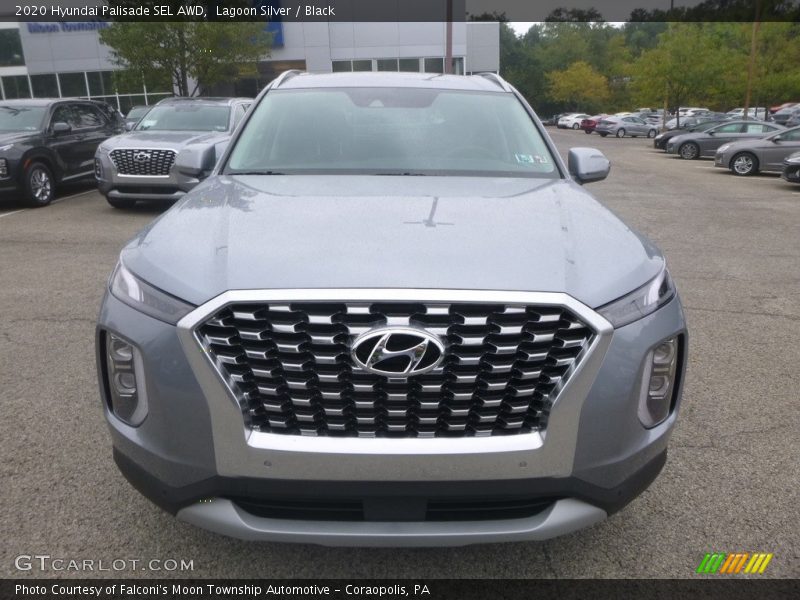 Lagoon Silver / Black 2020 Hyundai Palisade SEL AWD