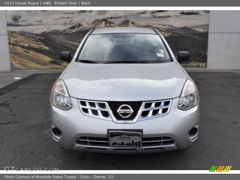 Brilliant Silver / Black 2013 Nissan Rogue S AWD