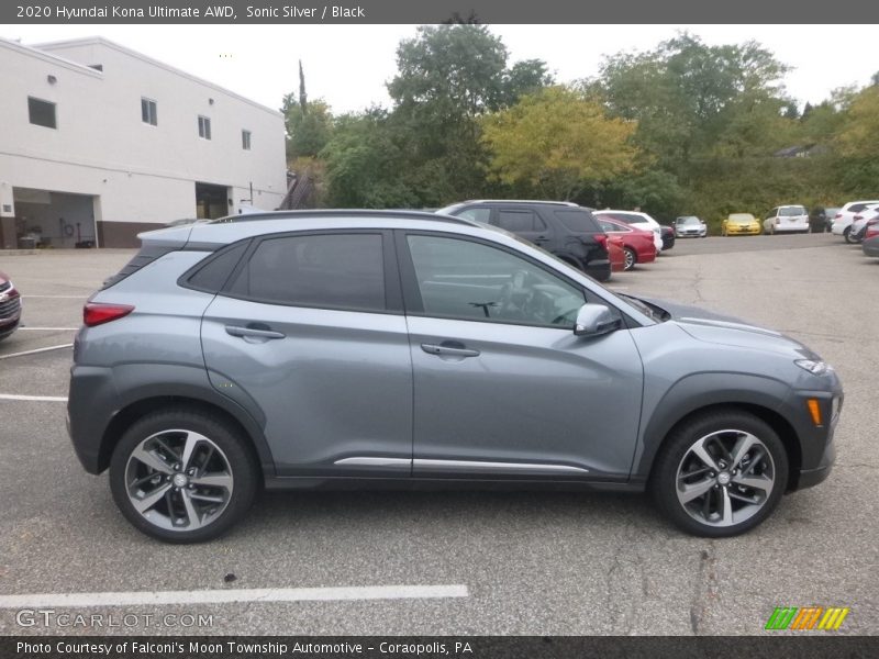 Sonic Silver / Black 2020 Hyundai Kona Ultimate AWD