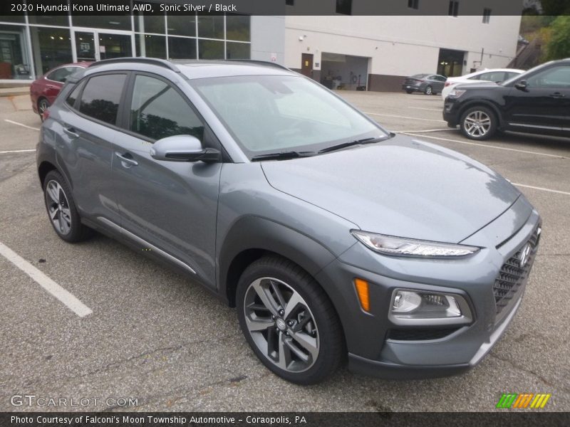 Sonic Silver / Black 2020 Hyundai Kona Ultimate AWD