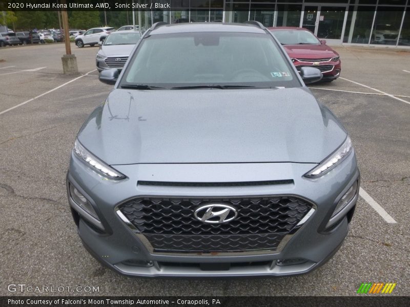 Sonic Silver / Black 2020 Hyundai Kona Ultimate AWD
