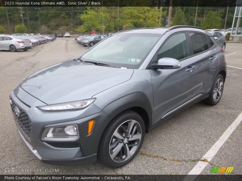 Sonic Silver / Black 2020 Hyundai Kona Ultimate AWD