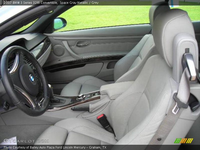 Space Gray Metallic / Grey 2007 BMW 3 Series 328i Convertible