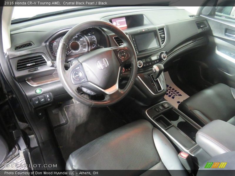 Crystal Black Pearl / Black 2016 Honda CR-V Touring AWD