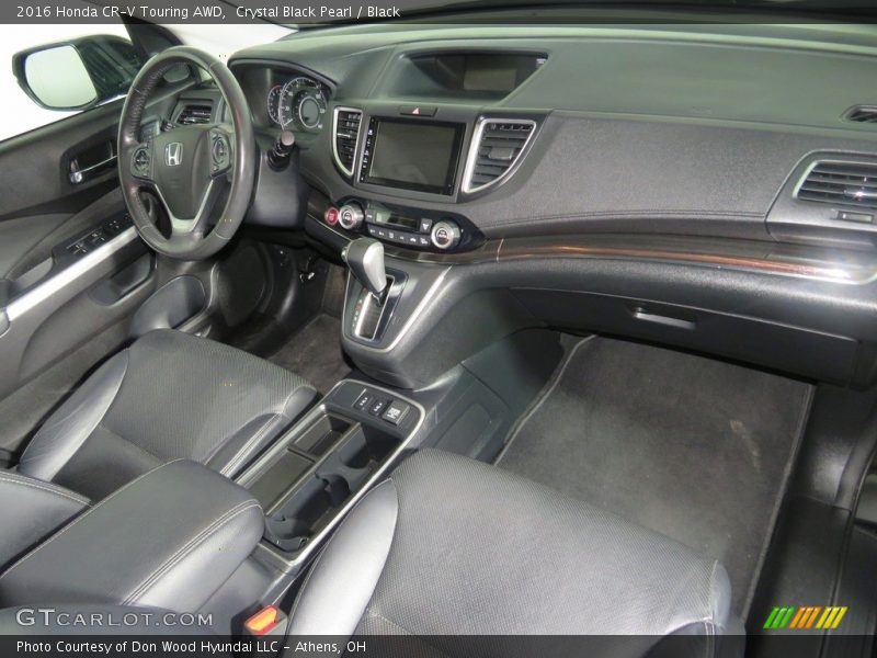 Crystal Black Pearl / Black 2016 Honda CR-V Touring AWD
