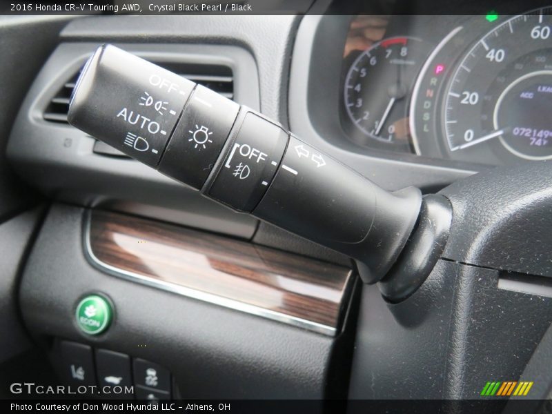 Crystal Black Pearl / Black 2016 Honda CR-V Touring AWD