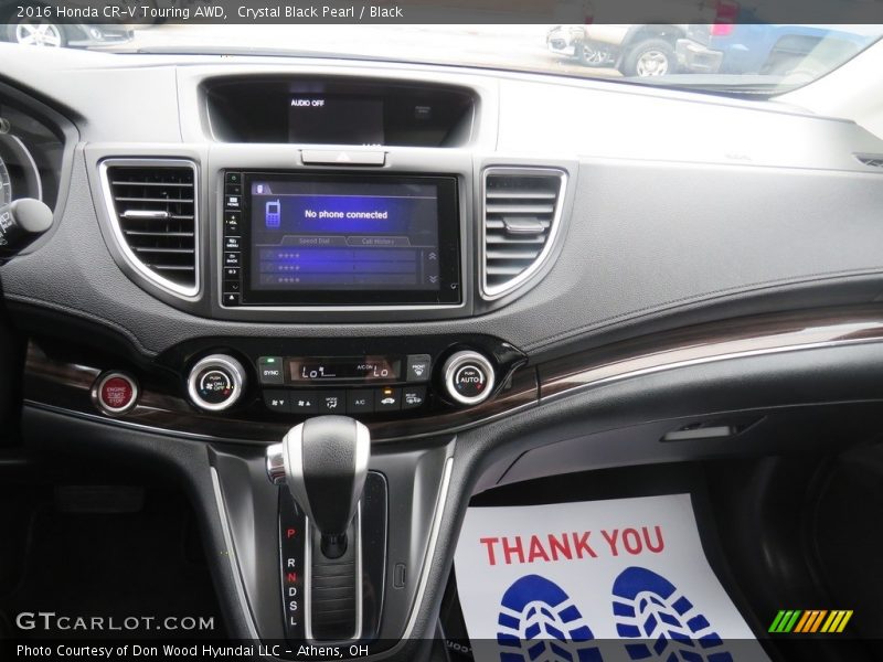 Crystal Black Pearl / Black 2016 Honda CR-V Touring AWD
