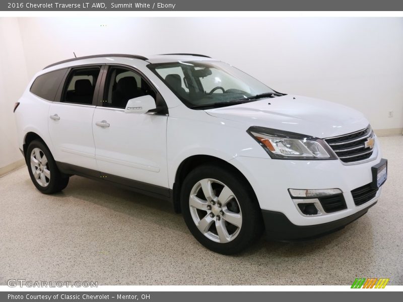 Summit White / Ebony 2016 Chevrolet Traverse LT AWD