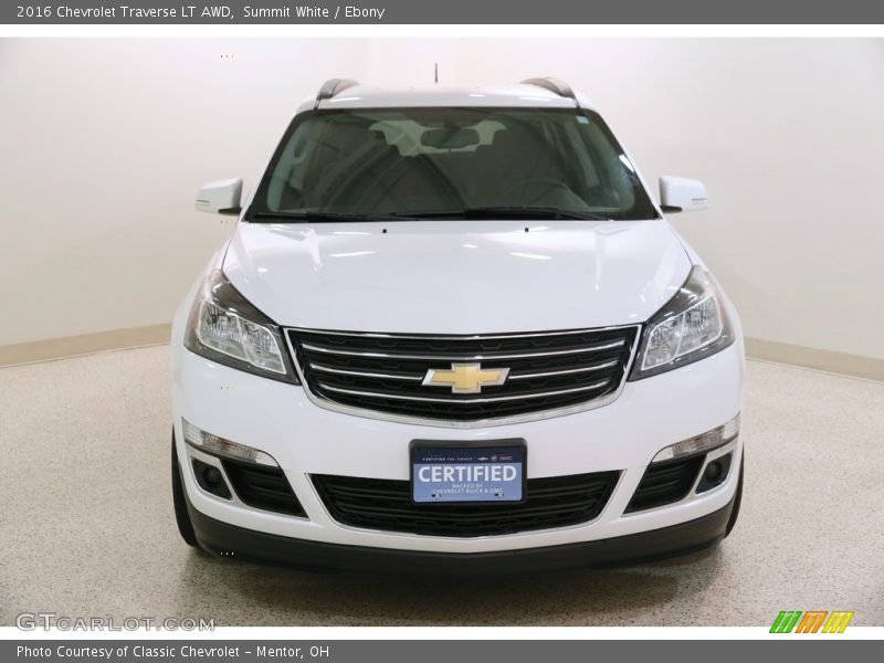 Summit White / Ebony 2016 Chevrolet Traverse LT AWD