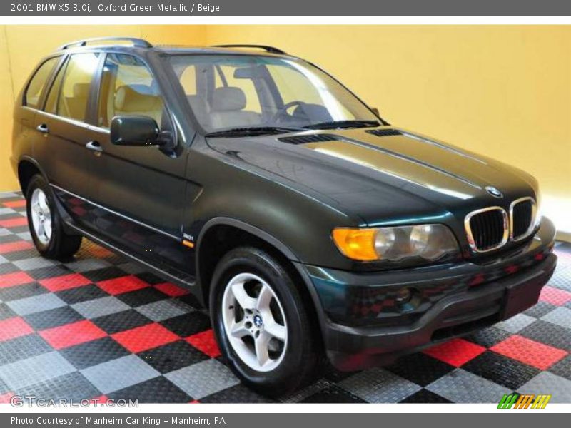 Oxford Green Metallic / Beige 2001 BMW X5 3.0i