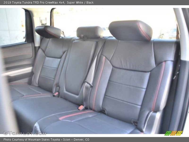 Rear Seat of 2019 Tundra TRD Pro CrewMax 4x4
