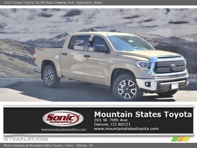 Quicksand / Black 2019 Toyota Tundra TSS Off Road CrewMax 4x4