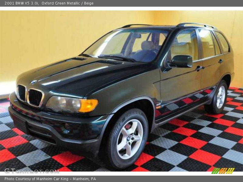 Oxford Green Metallic / Beige 2001 BMW X5 3.0i