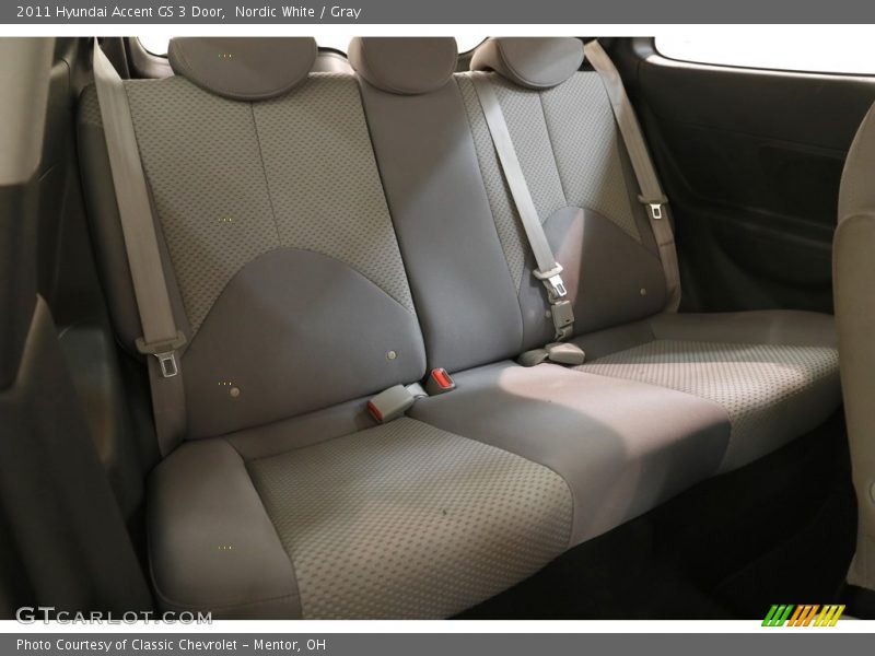 Nordic White / Gray 2011 Hyundai Accent GS 3 Door