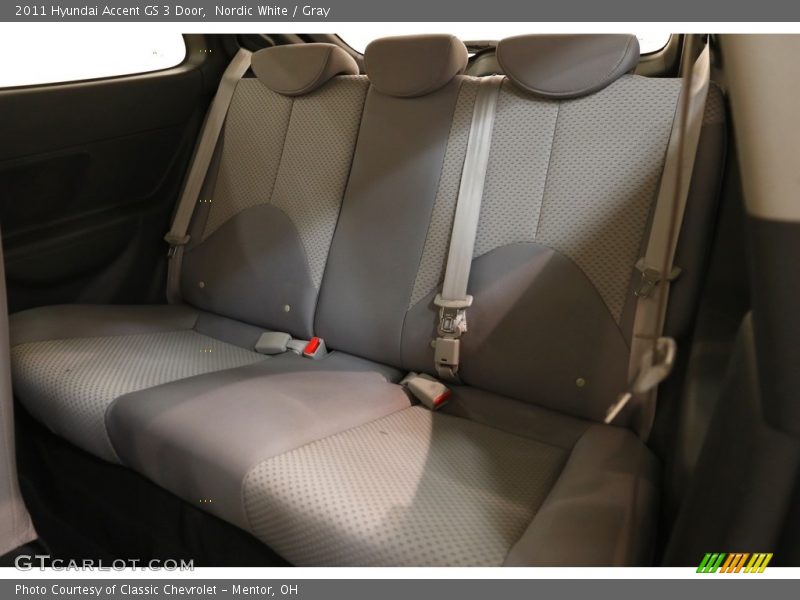 Nordic White / Gray 2011 Hyundai Accent GS 3 Door