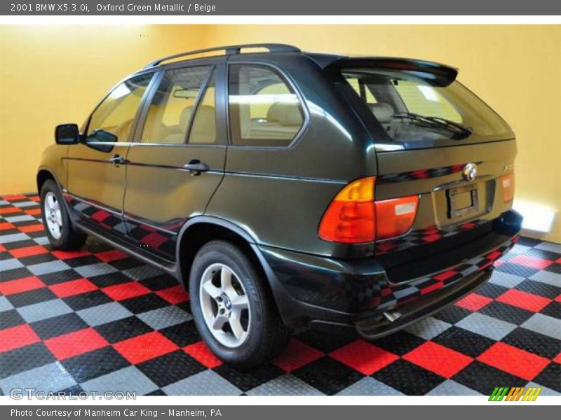 Oxford Green Metallic / Beige 2001 BMW X5 3.0i