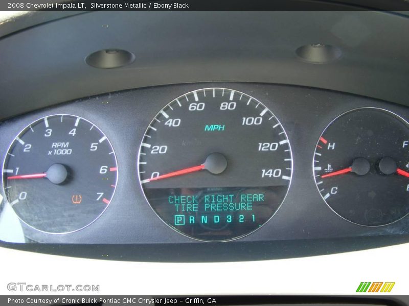 Silverstone Metallic / Ebony Black 2008 Chevrolet Impala LT
